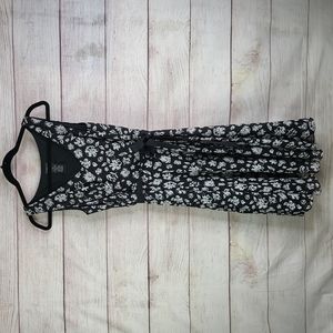 George black and white floral sleeveless dress sz 8